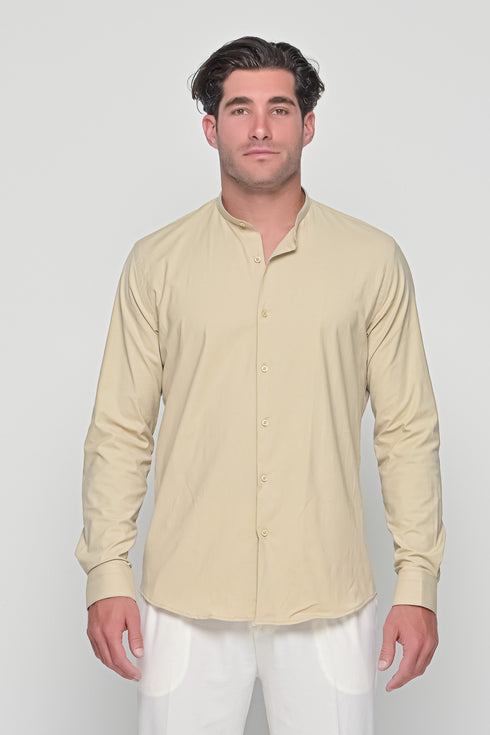 MAO SHIRT IN BEIGE